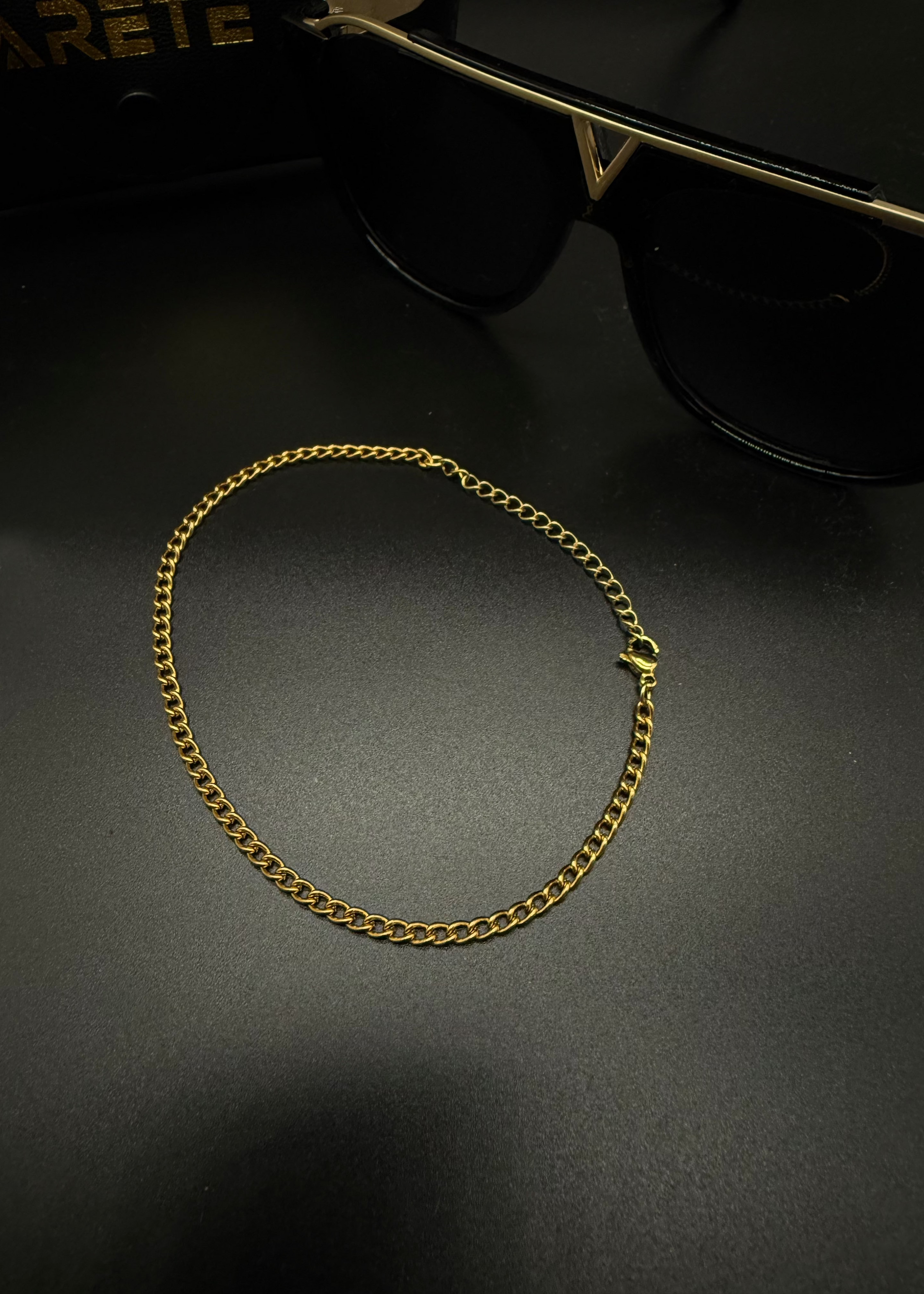 2mm Gold Cuban Bracelet