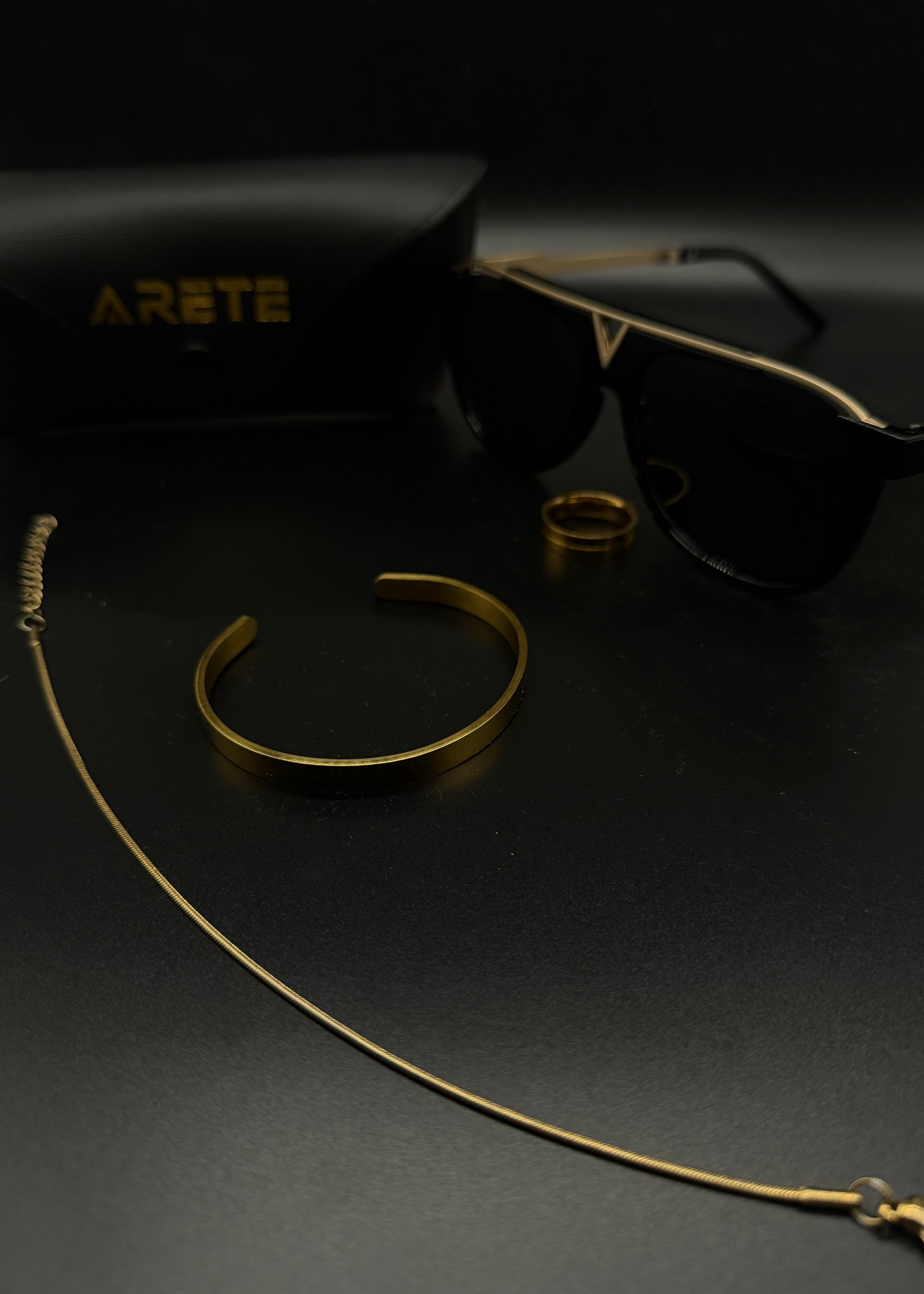 4mm Gold Classic Cuff Bracelet