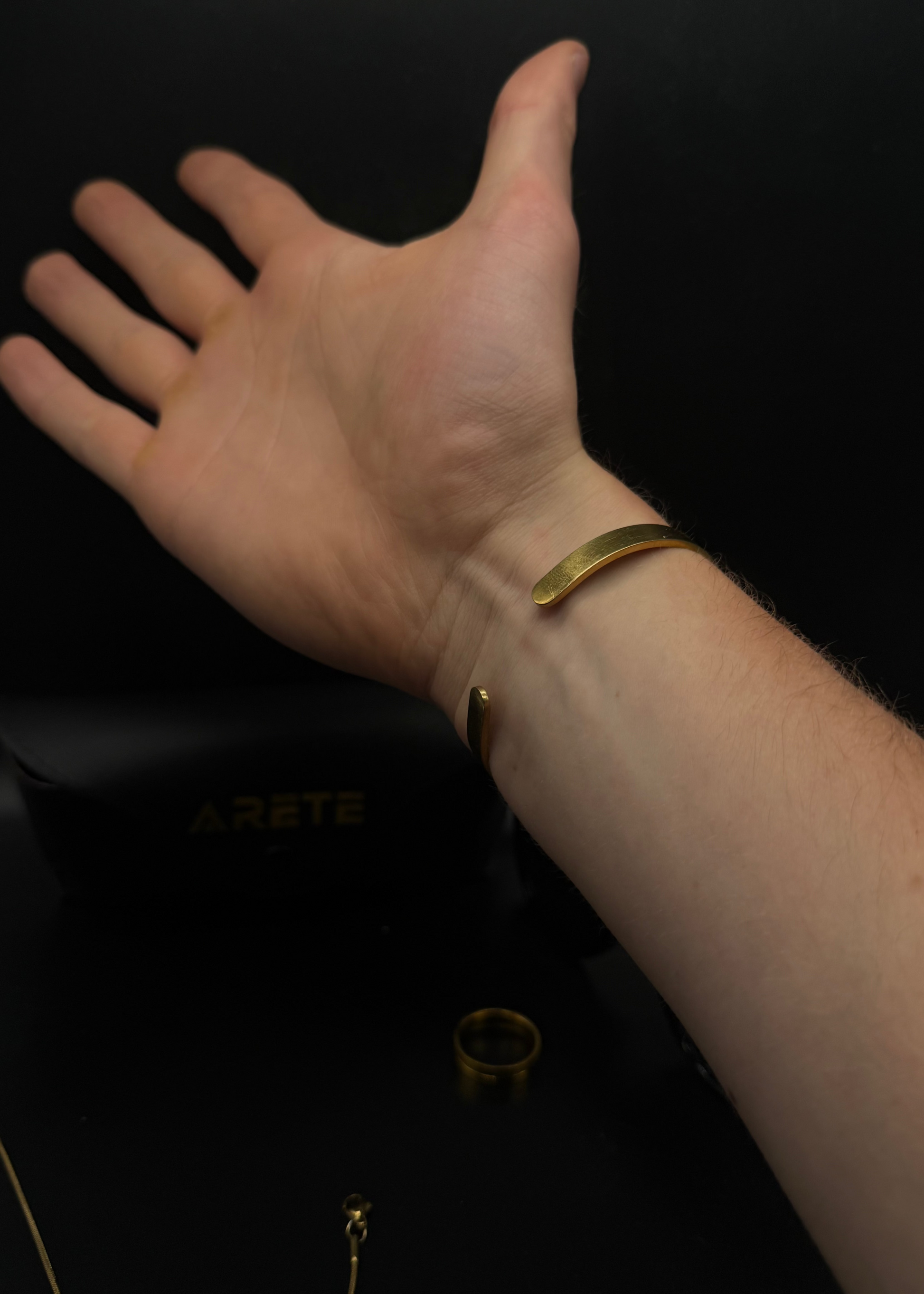 4mm Gold Classic Cuff Bracelet
