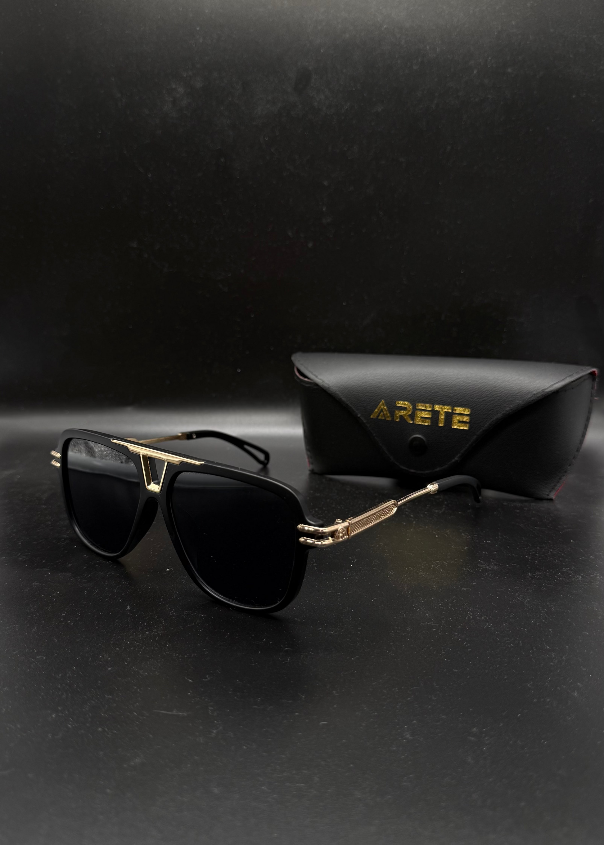 ARETE APOLLO SUNGLASSES BLACK / GOLD